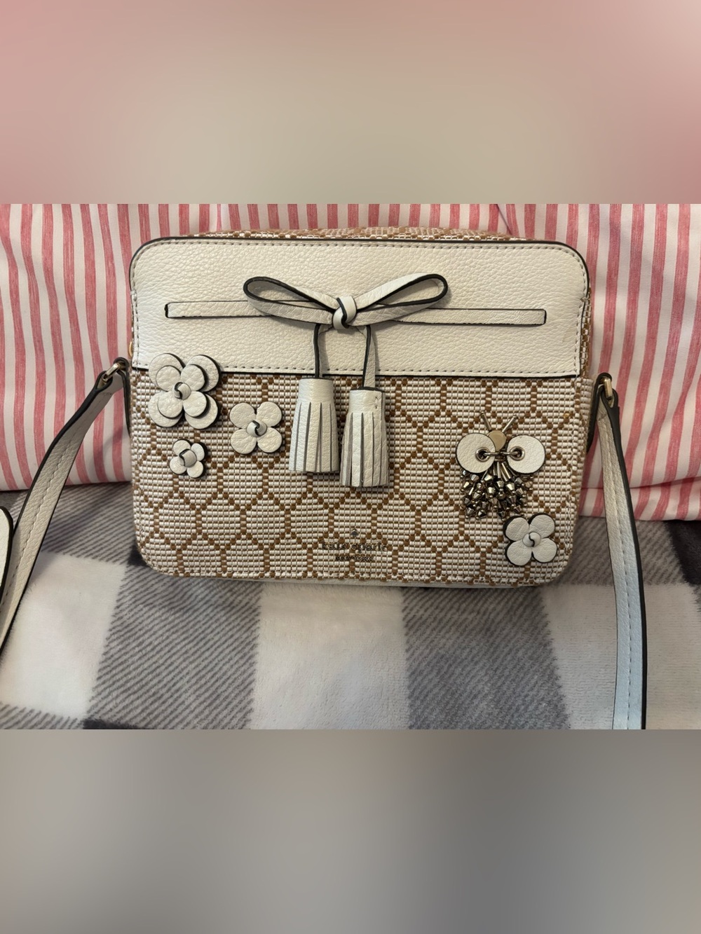 Kate Spade Hayes Bee Embellished Satchel
